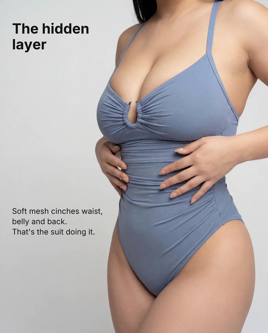 Traje de baño moldeador con anillo en U