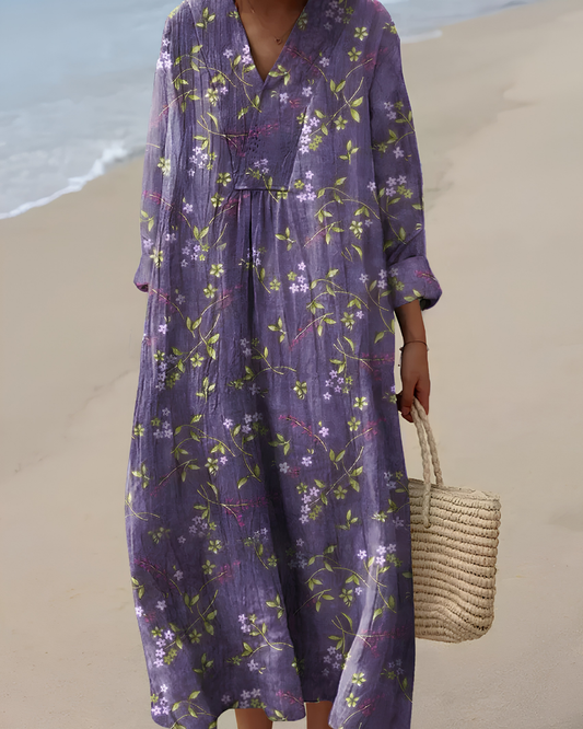 Lila | Vestido con estampado floral delicado