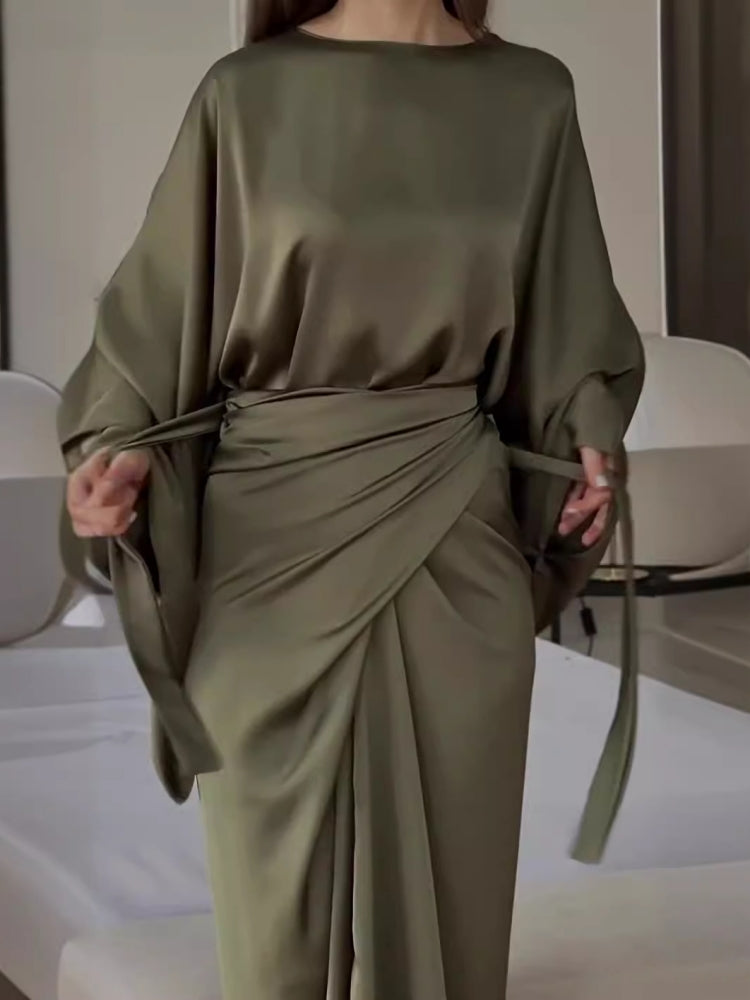 Mirella | Conjunto elegante drapeado