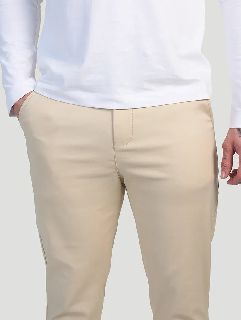 Javier | Astino Stretch Pants - Beige