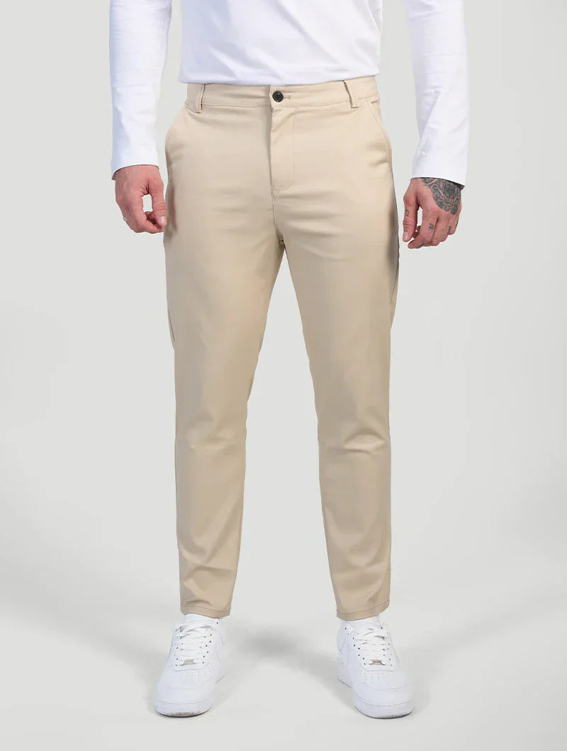 Javier | Astino Stretch Pants - Beige