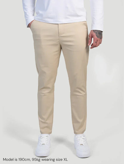Javier | Astino Stretch Pants - Beige