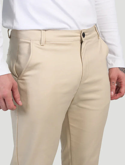 Javier | Astino Stretch Pants - Beige