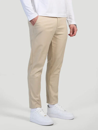 Javier | Astino Stretch Pants - Beige