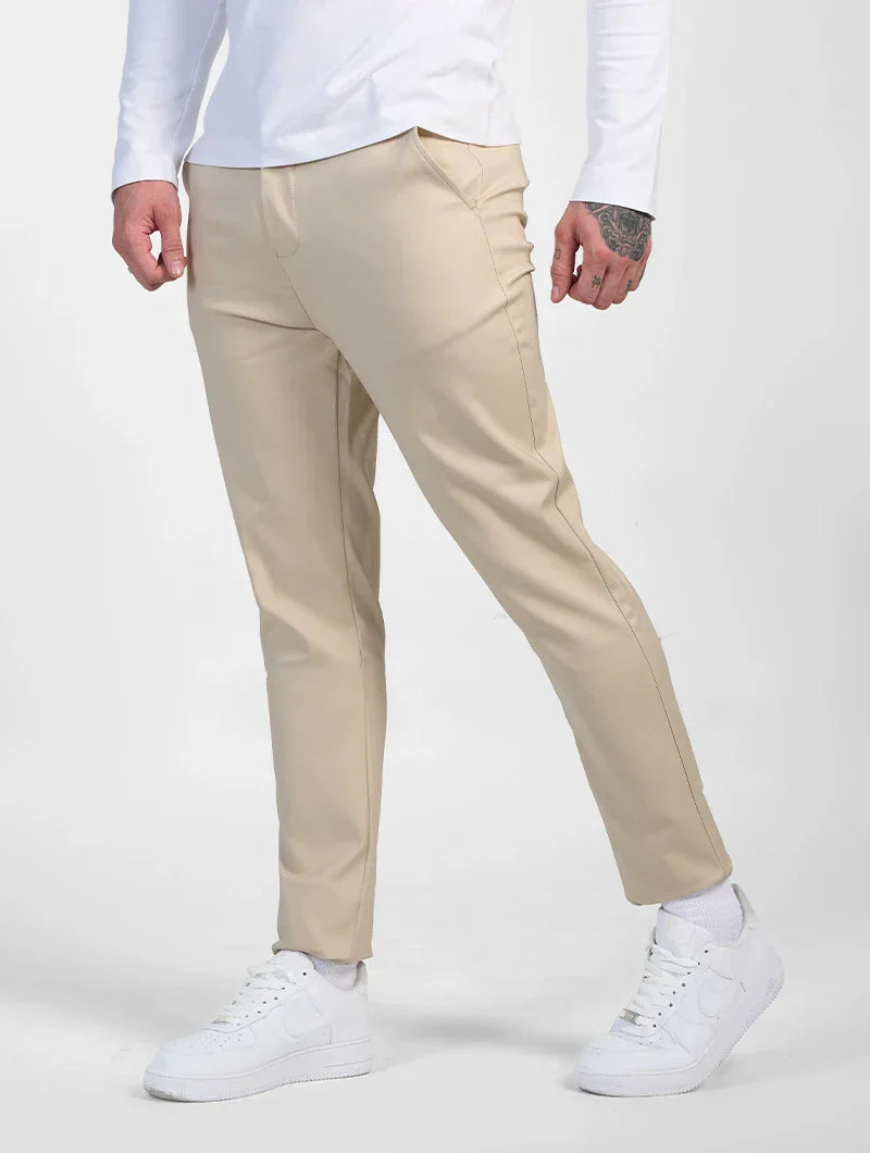 Javier | Astino Stretch Pants - Beige