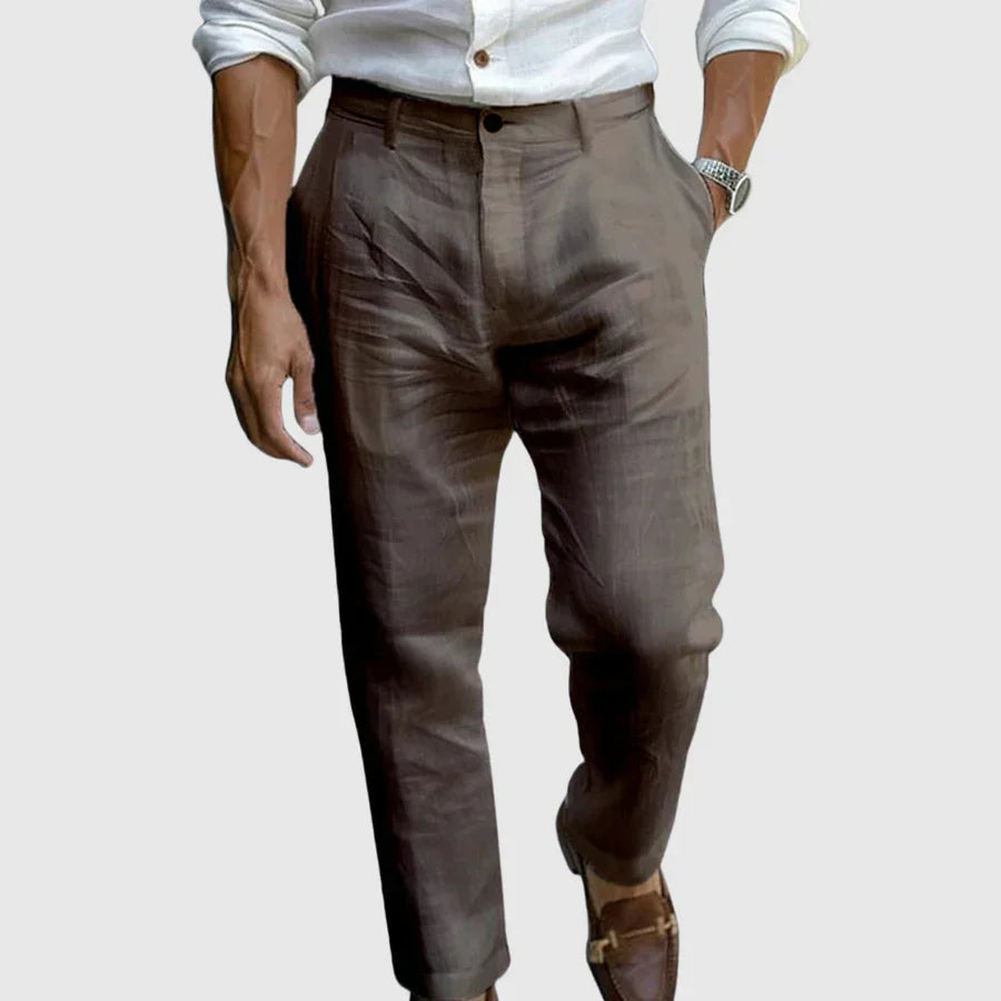 Daniel | Pantalón de lino premium de corte moderno