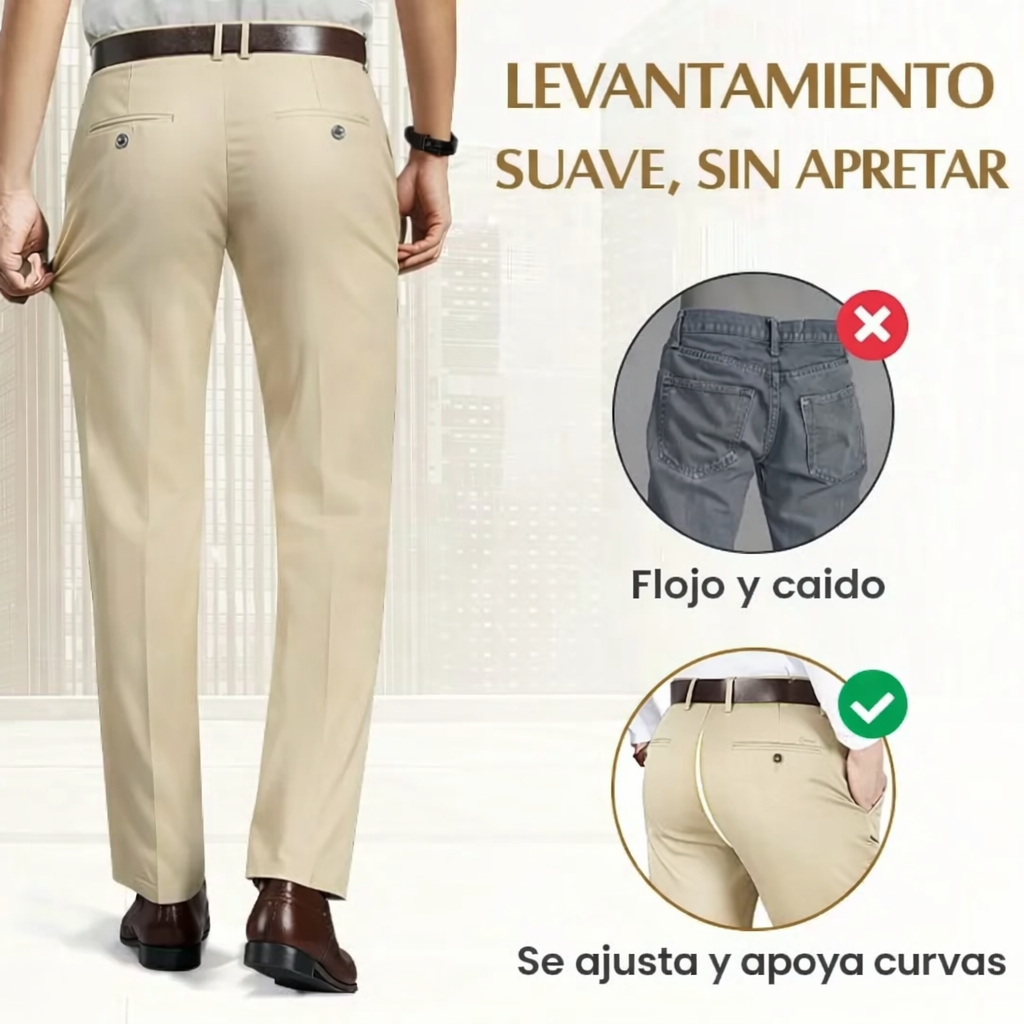 Vincenzo | Pantalones clásicos con elasticidad