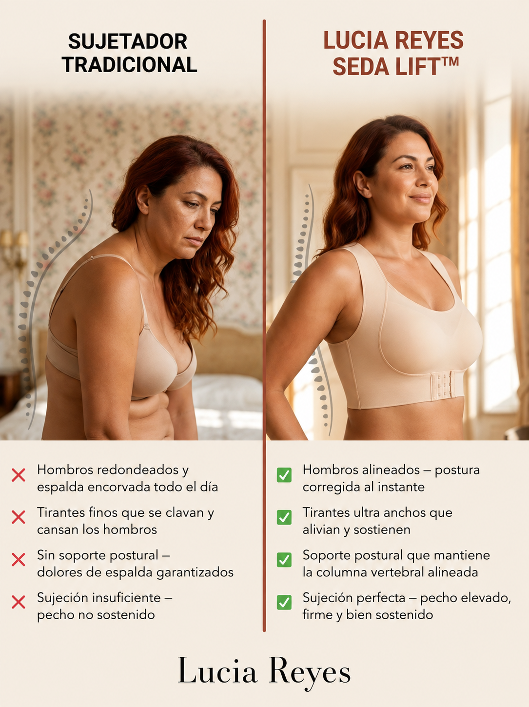 Sujetador SedaLift | Sujeción sin aros, postura erguida