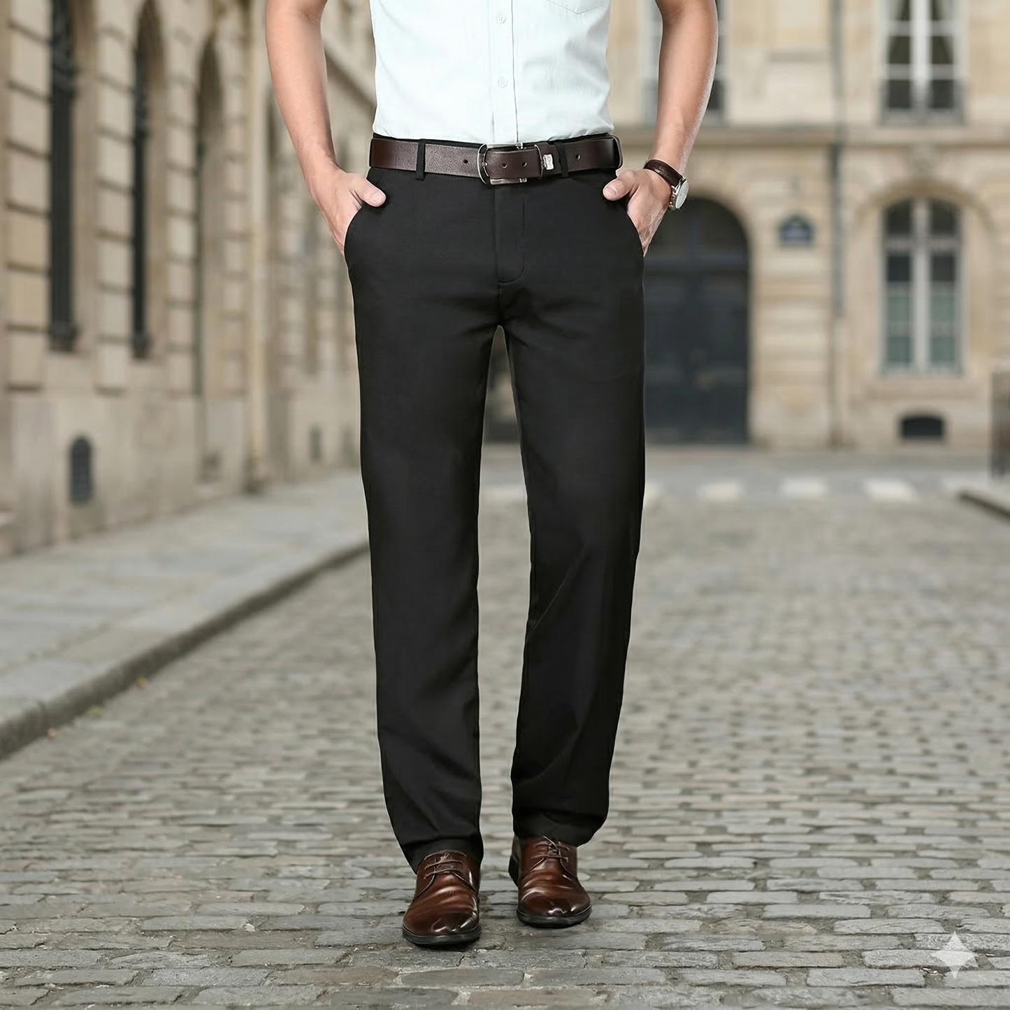 Vincenzo | Pantalones clásicos con elasticidad
