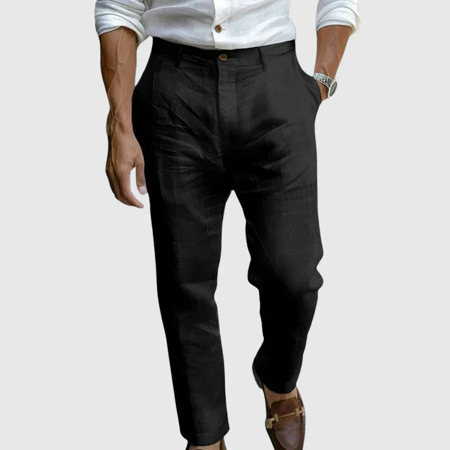 Daniel | Pantalón de lino premium de corte moderno