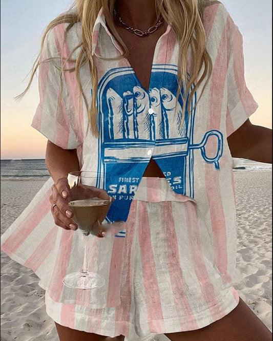 Costa | Conjunto veraniego marinero en tonos rosados y azul atlántico