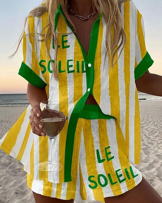 Solea | Conjunto veraniego luminoso en tonos amarillo sol y verde fresco