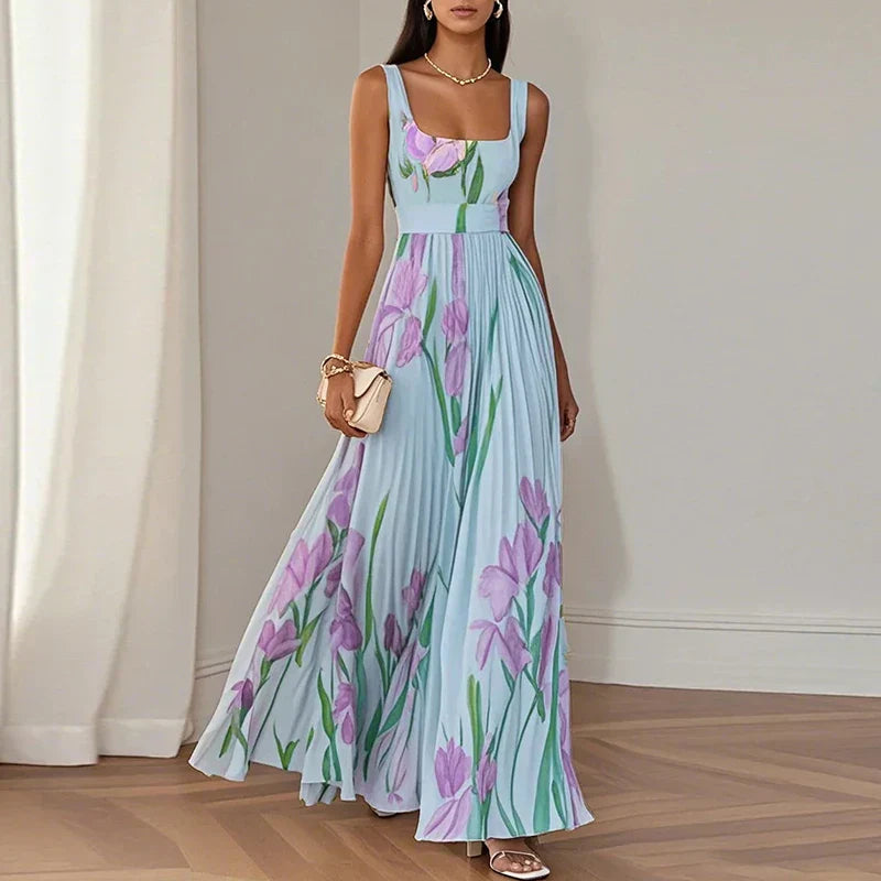 Renata | Vestido maxi floral elegante