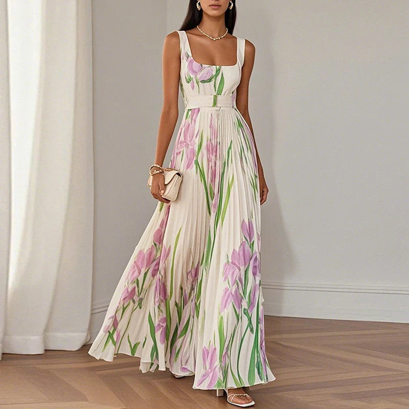 Renata | Vestido maxi floral elegante