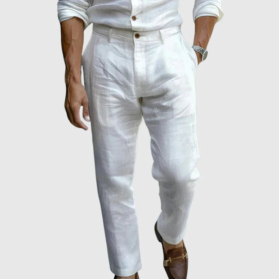 Daniel | Pantalón de lino premium de corte moderno