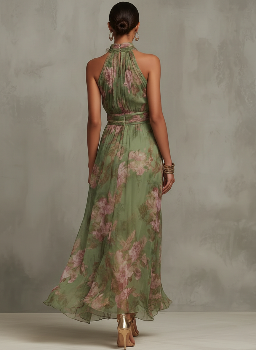 Valeria | Vestido largo con estampado floral