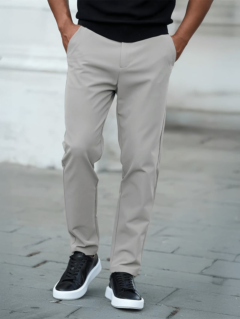 Enrico | Rocio Pantalones Rectos Gris