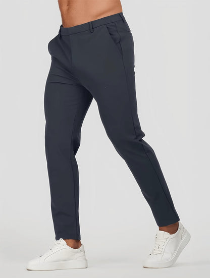Mateo | Pantalones Rectos Azul Oscuro