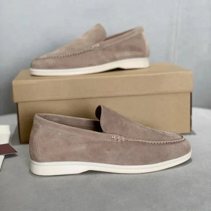 Alessio | Mocasines de ante con suela híbrida