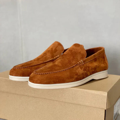 Alessio | Mocasines de ante con suela híbrida