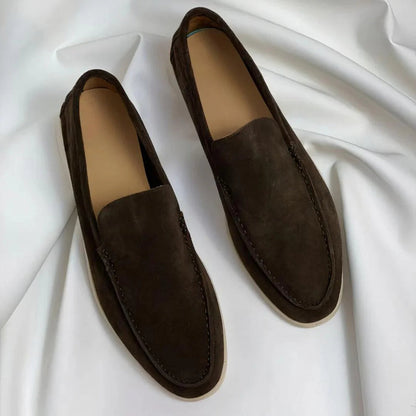 Alessio | Mocasines de ante con suela híbrida