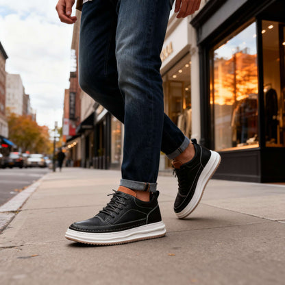 Bruno | Zapatillas de cuero sintético