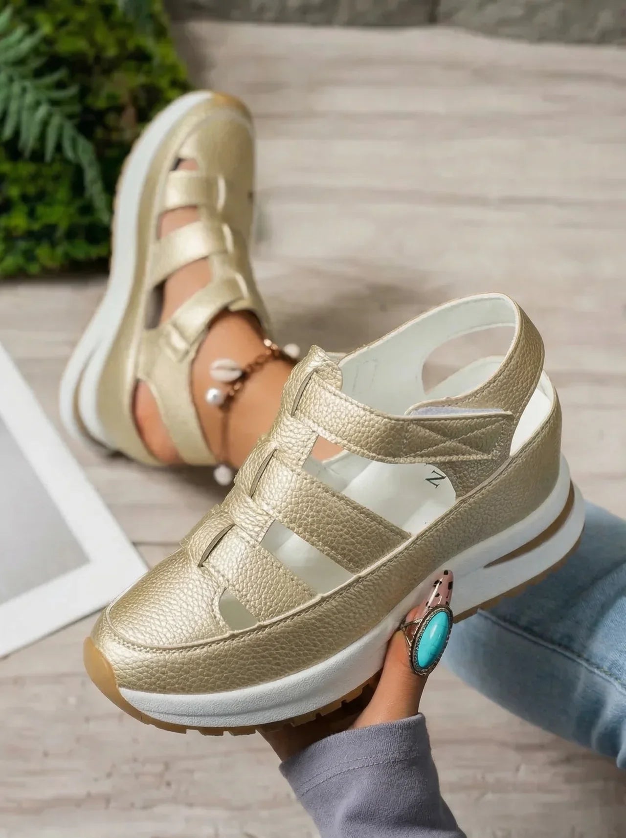 Nara | Sandalias de cuña cómodas para mujer