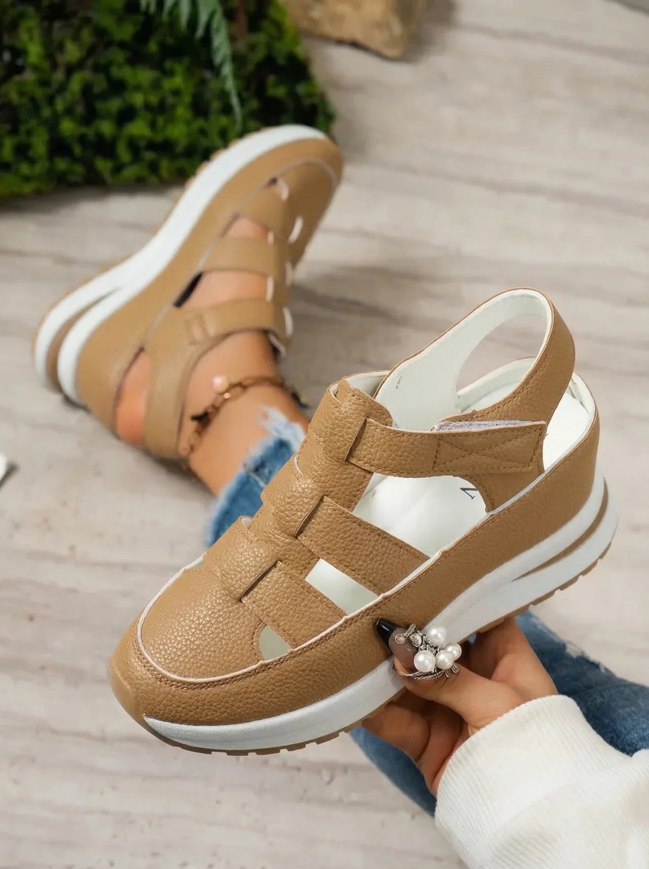 Nara | Sandalias de cuña cómodas para mujer