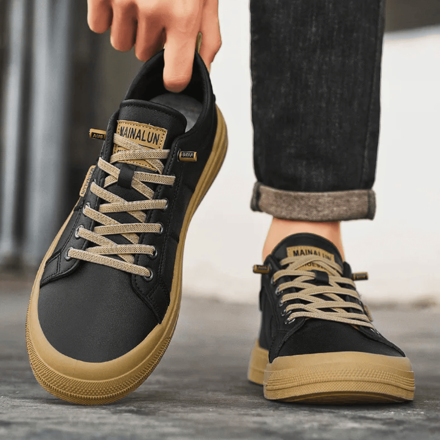 Alejandro | Zapatillas de Cuero Clásicas